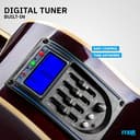 MAX Guitarra Acústica Eléctrica Sunburst - Set Completo con Amplificador 40W, Funda, Afinador Digital, Correa, Púas y Cuerdas de Repuesto - Perfecta para Principiantes y Profesionales - 3