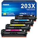Palmtree 203X Toner Compatible para HP 203X para HP 203A 203 CF540X CF540A Toner para Color Laserjet Pro MFP M281fdw M254dw M254nw M281fdn M280nw M281cdw M254dn Negro Cian Magenta Amarillo - 1