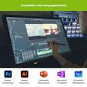 Wacom Cintiq Pro 27 Grafiktablett ohne Standfuß (4k-Auflösung, 26,9-Zoll-Display, HDR-Gamma, Pantone Validated, 99 % Adobe RGB, Neuer, drucksensitiver Pro Pen 3, Multi-Touch) Black - 3