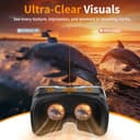 XWP Visore Realtà Virtuale Con Cuffie, Occhiali Per 3D VR Con Lenti HD, Compatibile Con iPhone E Android (4,7–7,2"), Immersivo Per Giochi, Film E Divertimento In Famiglia, Amici - 3