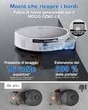 ECOVACS DEEBOT X11 PRO OMNI Robot aspirapolvere lavapavimenti, tecnologia PowerBoost, copertura 1.000 m², aspiraz. BLAST 19.500 Pa, OZMO ROLLER 2.0, AGENTE YIKO AI, TruePass 4Wd, Bianco - 4