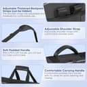 Aleemin Bolsa para controlador de DJ compatible con DDJ FLX10 / 1000 / REV7 / REV5 / SC LIVE 4, funda blanda para DJ con múltiples bolsillos para controlador de DJ y accesorios (mediano) - 5