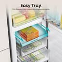 Hisense RB327N4BWE 55cm Freestanding 50/50 Fridge Freezer - 256 litre capacity - Total No Frost -LED Light - Reversible door - Silver - E Rated, H182.4 x W55 x D56.2 (cm) - 8