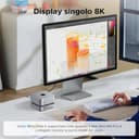 UGREEN USB4.0 Docking Station Compatibile con Mac Mini M4 e M4 Pro con alloggiamento M.2 NVME SSD 40Gbps 10 in 2 Dock USB C HDMI 8K 30Hz 4K 144Hz 5 Porte USB 10Gbps SD TF 4.0 3,5 mm Aux - 4