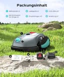 YARDCARE V100 Mähroboter ohne Begrenzungskabel, mit Vision Navigation, Spiralschnitt, 150 Hinderniserkennung, Rasenroboter bis zu 150 m², 4Ah Akku Rasenmäher Roboter mit Kamera, Ersatzklingen - 9