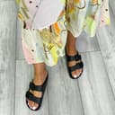 Yinka Shoes Ladies Double Buckle EVA Sandals (Black, uk_footwear_size_system, adult, women, numeric, medium, numeric_6) - 2