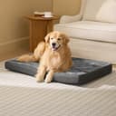 Bedsure Materasso per cani in memory foam, cuscino per cani di grandi dimensioni, ortopedico, tappetino per cani, lavabile e antiscivolo, letto per cani interni, grigio, 104 x 74 cm - 8