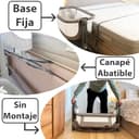 Twinly Comfortly - Cuna Colecho Bebé y Moisés 2 en 1 con Ruedas | Minicuna de Viaje Plegable, Sin Montaje, Altura Ajustable y Función Antireflujo | Incluye Colchón, Sábana Algodón y Bolsa (Wood) - 4