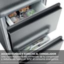 Haier 3D 55 Series 3 HTR3518ENMX - Frigorífico Combi, Cajones Direct Access, Circular AirFlow, 303L, My ZonePro, FunciónECO, Total No Frost, Ancho 54,5cm, Motor Inverter, LuzLED, Display Interno, Inox - 8