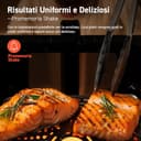 COSORI Friggitrice ad Aria Clear Blaze 6,2 Litri con Finestra, 1700W, con 11 Funzioni, One-Touch Display, Tempo e Temperatura Regolabili 75-205°C, 30 Ricette Cartacee & 50 Online, Nero Chiaro - 5