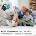 Bosch Akku-Staubsauger Unlimited 10 BTS1042WAC, Testsieger, kabellos, MicroClean Technology, TFT Display, HEPA-Filtersystem, 10 Jahre Motorgarantie, 2x 4 Ah Akku, LED-Licht, Schnellladegerät, weiß - 7