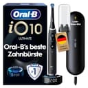 Oral-B iO Series 10 Elektrische Zahnbürste — Electric Toothbrush, Inkl. 1 Aufsteckbürste, iOSense, Lade-Reise-Etui — 7 Putzmodi für Zahnpflege, Zahnbürste Elektrisch, Designed by Braun, Schwarz - 1