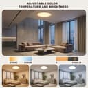 Yeelight Smart Deckenleuchte, Deckenleuchten LED Deckenlampe Close-to-Ceiling Lights 23W 1500 Lumen, 2700K-6500K Dünn, Kompatibel mit Alexa Dimmbar für Wohnzimmer Schlafzimmer Küche Weiß 32cm - 4