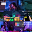 Taipow Lampara Techo LED 30W Cambia Color RGB, Regulable 2700K-6500K Dimmable, Control App/Mando a Distancia, Luz Inteligente Compatible con Alexa & Google Home para Dormitorio Salón Cocina - 5