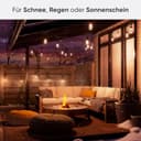 Nanoleaf Essentials Matter, LED Lichterkette Außen 30M Starter Kit (RGBICW) - Smarte und Mehrfarbige mit 16 Mio. Farben, IP65 Wasserdicht, 40 Dimmbaren Glühbirnen, WLAN, Bluetooth und Matter-fähig - 8