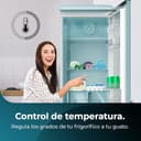 Cecotec Frigorifero Retro CombinatoBolero coolmarket combi origin 300 blue e. 300 Blu E, Classe E, LED interno, contenitore frutta/verdura, controllo temperatura, maniglia cromata/vassoi in vetro. - 10