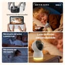 Boifun Baby Monitor con Telecamera 5.5” 4MP Visione Notturna HD, App 2.4G/5G & Monitor Senza WiFi, AI Sicurezza (Viso Coperto e Pancia in Giù), Rilevamento Pianto, Audio Bidirezionale,Batteria 4000mAh - 2