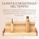 Penna Regalo Originale in Legno Multifunzione per Laurea, Compleanno, Anniversario. Raffinata Scatola con Incisione. - 6