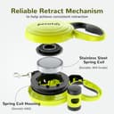 Pecute Correa Perro Extensible,Correas Flexi 10 Metros con Costuras Reflectantes Lluminosas para Perros Medianos y Grandes,Trela cao Extensível con Bolsa de Basura,hasta 50KG - 3