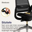 Steelcase Series 1 Ergonomischer Bürostuhl mit LiveBack Lumbalstütze, 4D-Armlehnen, anpassbarer Kopfstütze Onyx Schwarz, 66 x 64 x 112 - 6