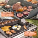 onlyfire Piastra in Ghisa per Weber Gourmet BBQ System, Piastra Reversibile per Weber 57 Kettle Grill, Spirit II 200/300 e Genesis II GS4 System, Inserto Piastra di Ricambio per Weber 64830 - 5