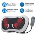 RENPHO Shiatsu Massagegerät mit Fernbedienung, Massagekissen mit Wärmefunktion, Rückenmassagegerät mit 2 Intensitäten, Massagegerät Rücken Nacken, Geschenke für Frauen - 5