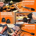 Ninja Heißluftfritteuse Zubehör - Airfryer Zubehör für Ninja Foodi Max Dual Zone AF400EU, AF300EU, AF400EUCP 7.6L-9.5L Und Anderen Dual Zone Air Fryer | BPA-frei,Spülmaschinenfest,Airfryer Accessories - 5