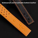 TAG Heuer Leder Uhrenarmband 22mm - Echtleder mit Blauen Schwarz Armband für Carrera, Aquaracer, Monaco Serie - 5