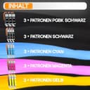 Supply Guy 580XXL 581XXL Druckerpatronen kompatibel mit Canon PGI-580 CLI-581 Patronen passend für Pixma TS705 TS705a TS6350 TS6350a TS6351 TS6351a TS6300 TR8550 TS9550 Multipack 15 Tintenpatronen - 5