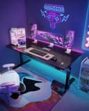 Devoko Electric Standing Desk, 180 x 80 cm, Height Adjustable Sit Stand Desk with Memory Smart Pannel, Home Office Desk with Hook, Black - 7