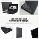 Laptop-Hülle für Lenovo ThinkPad X1 Carbon Gen 9 X1 Carbon Gen12/10/Gen11 X1 Yoga Gen 8 7 6case2023 All-Inclusive-Schutzhülle 14 Zoll (35,6 cm), PU-Leder, Innentasche (Dunkelgrau) - 5