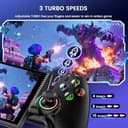 Handy Controller für Switch 2/Switch/OLED/iOS/Android, Full-Size Handheld mobiler Controller mit RGB-Beleuchtung, verbesserten Joysticks,Turbo, Daumengriffen, Handheld-Gaming-Gamepad, Keylinker-App - 7