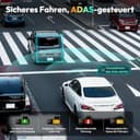 BOTSLAB Dashcam Auto Vorne Hinten, 4K Dashcam Auto GPS mit WiFi, Dual Autokamera mit 64GB SD Karte, ADAS, Nachtsicht, 170°Weitwinkel, WDR, 2,45" IPS, 24/7 Parküberwachung, Loop-Aufnahme - 3