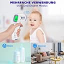 Fieberthermometer Kontaktlos Infrarot Stirnthermometer für Baby Erwachsene Kinder, Digital Thermometer Fieber mit Genaue Ablesungen, Fieberalarm, LCD Anzeige, 50 Speicherfunktion - 4