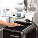 Fellowes Powershred 225Mi 100% Anti-Stau Aktenvernichter, Schneidleistung: 16 Blatt (Microcut), schwarz/Silbergrau - 4