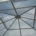 TOOLPORT Gartenpavillon 3x3 m Polycarbonat Dach ca. 6 mm - Hardtop Pavillon mit 4 Seitenteilen und Moskitonetzen in grau - 6