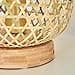 Table lamp Batumi, Natural Bamboo Table lamp, Floor lamp in Scandinavian Design with Light Effect and on/Off Switch on The Cable, Height 45 cm, Ø 22 cm, 1-Flame, 1 x E27, Without Bulb - 4