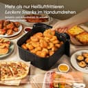 Cosori Turboblaze Airfryer Heißluftfritteuse, 9-in-1 Air Fryer XXL 6L, leiser DC Motor mit 5 Geschwindigkeitsstufen, Grillen, Backen, Gären, Dehydrieren, Tiefkühlen, 87 Rezepte, 64% energiesparend - 7