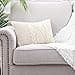 Mandioo Cotton Knitted Beige Decorative Lumbar Throw Cushion Covers Soft Cosy Cushion Cover Luxury Modern Decorative Couch Cushion Cover for Sofa Couch Living Room 30 x 50 cm - 2