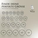 Vinani Ring aus 925 Sterling Silber - Schmaler Damenring klassisch schlicht mattiert als Partnerring für Frauen, nickelfrei & antiallergisch, Designed in Deutschland, RCL58 - 7