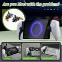 RongZy Joystick sinistra/destra per PS5 Portal Hall Effect Joystick di ricambio per PlayStation Portal Console Analogico Thumb Stick Console con strumenti di riparazione (con viti) - 2