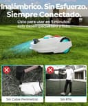 YARDCARE M800Plus Robot Cortacésped sin Cable Perimetral, 800 m², Posicionamiento GPS + Visión IA, Robot Cortacésped sin Cables, Modo de Corte en U, Detección de 150 Obstáculos, Carga Automática, App - 3