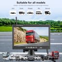 GOHHDL Telecamera Retromarcia Senza Fili da 7 Pollici 1080P HD Monitor, Telecamera di Backup Auto con IP68 Impermeabile, BSD, Visione Notturna per 12V-36V Camion Camper Furgoni - 7
