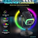 FIFINE XLR USB Microfono Gaming per PC PS4 PS5, Streaming Micrófono de Dinámico per Podcast Studio para Estudio Grabación - 6