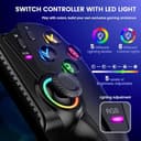 Handy Controller für Switch 2/Switch/OLED/iOS/Android, Full-Size Handheld mobiler Controller mit RGB-Beleuchtung, verbesserten Joysticks,Turbo, Daumengriffen, Handheld-Gaming-Gamepad, Keylinker-App - 3