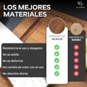 Tabla de Cortar de Madera de Acacia con Afilador Integrado – Tabla de Cocina 35x25 cm con Ranura para Jugos y Borde para Encimera – Antideslizante, Resistente y Fácil de Limpiar - 8