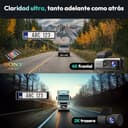 BOTSLAB 4K Dash CAM Delantera y Trasera, Visión Nocturna, Cámara Trasera Giratoria 360°, Gran Angular de 170°, GPS y Wi-Fi Integrados, Modo Aparcamiento 24/7, con Kit Hardwire y Tarjeta SD de 64 GB - 2