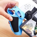Custodia protettiva in silicone per PlayStation Portal, custodia protettiva antiscivolo per controller ergonomica, con 2 tappi per impugnatura per pollice, accessori da gioco PS Portal (blu) - 5