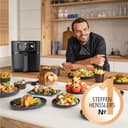 Philips Airfryer Combi 7000 Serie XXL - 8,3 l (2 kg), 22-in-1-Heißluftfritteuse, WiFi-Verbindung, 99% weniger Fettzugabe** mit Rapid CombiAir, HomeID App, Schwarz (HD9876/90) - 3