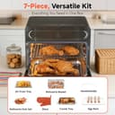 OUNIN Horno Vapor 24L, 9 en 1 Horno Multifunción, con Pantalla LED para Cocción al Vapor, Freidora de Aire, Tostado, Asado, Horneado, Recalentado, Deshidratación y Fermentación, en Acero Inoxidable - 5